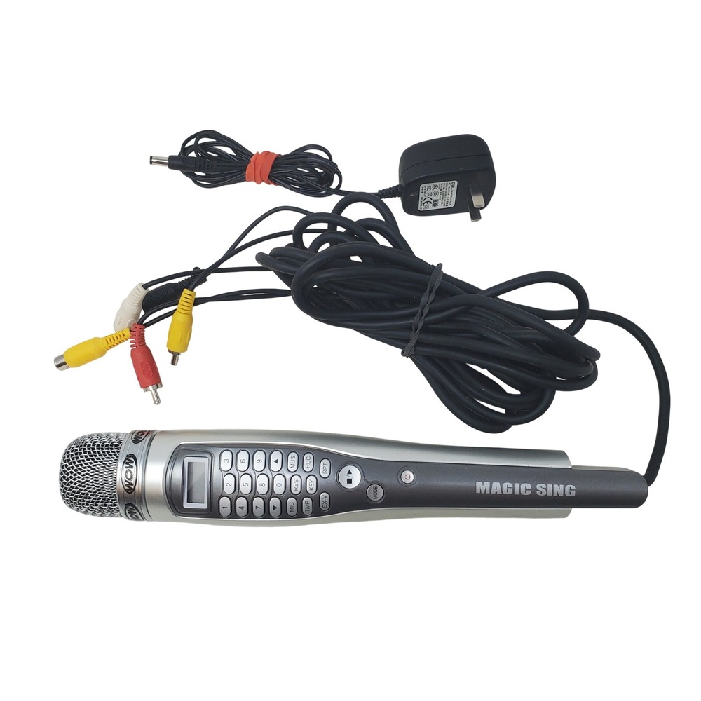 MAGIC SING Karaoke Microphone L000012 with Cable and Extras